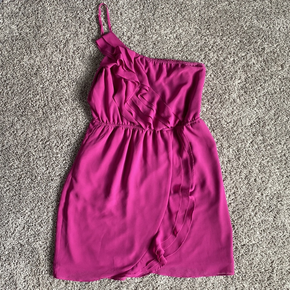 BCBGeneration One-Shoulder Ruffle Dress - Picture 2 of 9